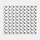 Husky Blanket Siberian Husky Sled Dog Blankets Bla Fleece Deken (Voorkant (Horizontaal))