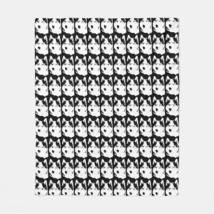 Husky Blanket Siberian Husky Sled Dog Blankets Bla Fleece Deken