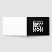 Husky Blijf thuis | Funny Dog Mam Gift Gastenboek (Volledig)