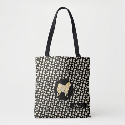 HUSKY BLING TOTE BAG (Voorkant)