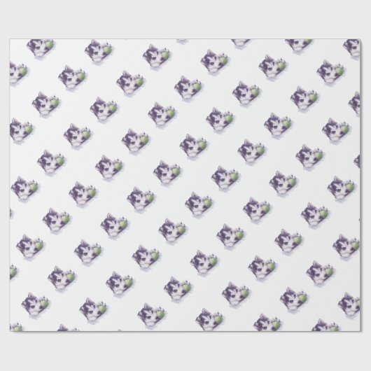 Husky Blues Cadeaupapier (Vlak)