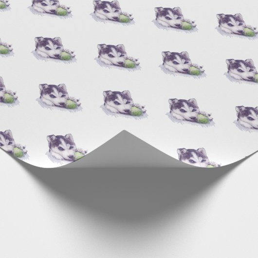 Husky Blues Cadeaupapier (Hoek)