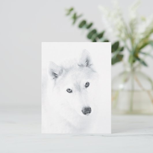 Husky Briefkaart (Staand voorkant)