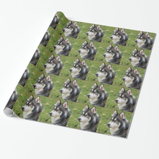 Husky Cadeaupapier (Uitgerold)