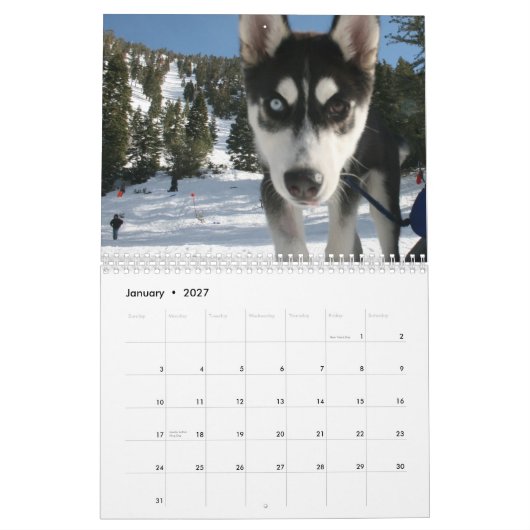 Husky Calendar 2011 Kalender (Jan 2027)