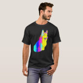 Husky Cat Body T-shirt (Voorkant volledig)