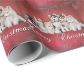 Husky Chistmas Cadeaupapier (Rol Hoek)