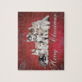 Husky Chistmas Legpuzzel (Verticaal)
