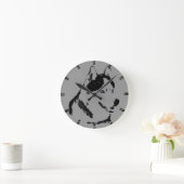 Husky Clock geeft decor Sled Dog Wall Clock Ronde Klok (Huis)