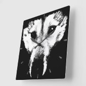 Husky Clock geeft decor Wolf Pup Wall Clock Vierkante Klok (Hoek)