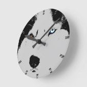 Husky Clock Wolf Husky Sled Dog Wall klok (Hoek)