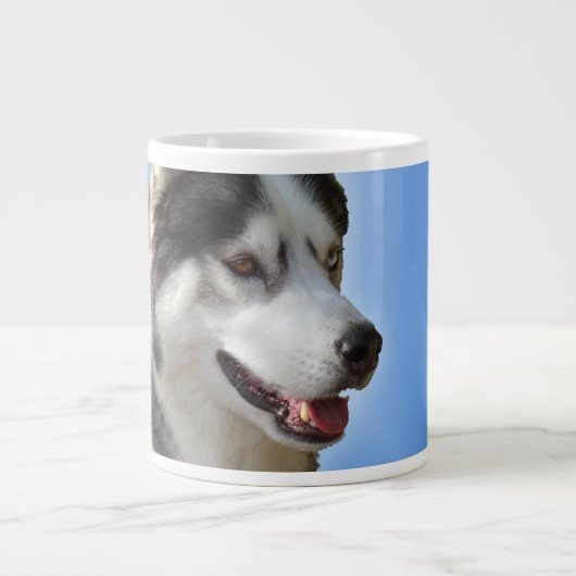 Husky Coffee Mok Siberian Husky Jumbo Cup Sled Dog (Voorkant)