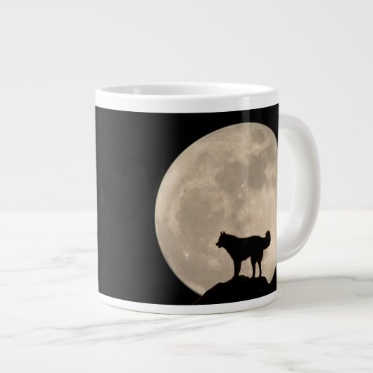 Husky Coffee Mok Siberian Husky Jumbo Cup Sled Dog (Voorkant rechts)