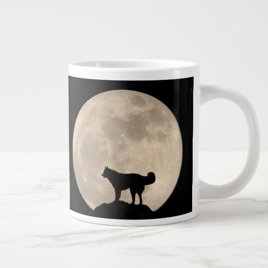 Husky Coffee Mok Siberian Husky Jumbo Cup Sled Dog (Rechts)