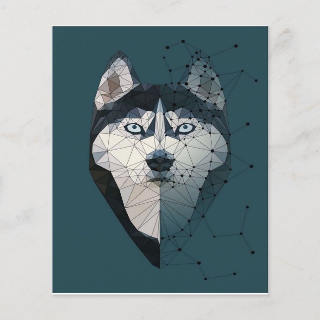 Husky Constellation Canvas (Voorkant)