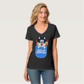Husky Crafting Scrapbook T-shirt (Voorkant volledig)