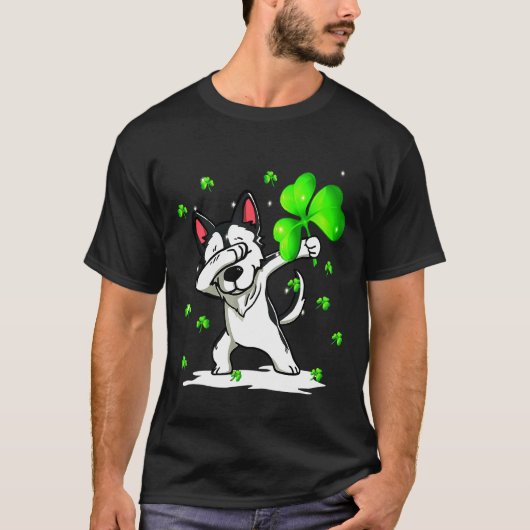 Husky Dabbing T-shirt (Voorkant)