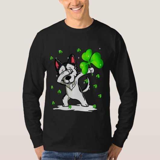 Husky Dabbing T-shirt (Voorkant)