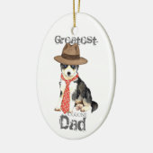 Husky Dad Ceramic Ornament (Links)