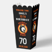 Husky Dad, Dog Dad Verjaardag Bedankdoosjes (Achterkant)