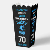 Husky Dad, Dog Dad Verjaardag Bedankdoosjes (Achterkant)