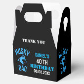 Husky Dad, Dog Dad Verjaardag Bedankdoosjes (Geopend)