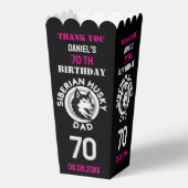 Husky Dad, Dog Dad Verjaardag Bedankdoosjes (Achterkant)