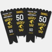 Husky Dad, Dog Dad Verjaardag Favoriet Dozen Bedankdoosjes (Ongevouwen)
