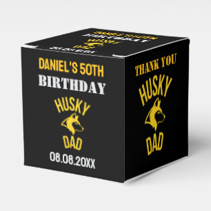 Husky Dad, Dog Dad Verjaardag Favoriet Dozen Bedankdoosjes