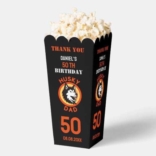 Husky Dad, Dog Dad Verjaardag Favoriet Dozen Bedankdoosjes (Popped)