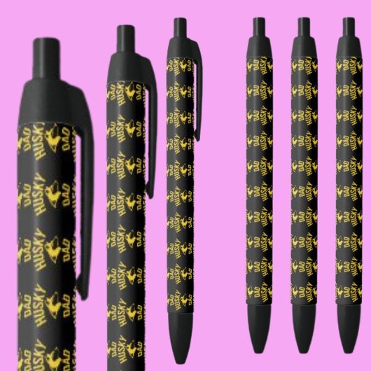 Husky Dad, Dog Dad Zwarte Inkt Pen