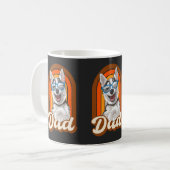 Husky dad, paashond, liefdeshuskies koffiemok (Voorkant links)
