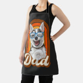 Husky dad, paashond, liefdeshuskies schort (Insitu)