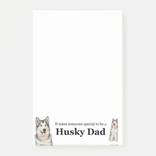 Husky Dad Post-It Notes (Voorkant)