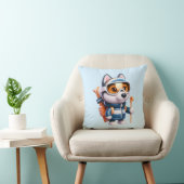 Husky de Avontuurlijke Skiër Kussen (Stoel)