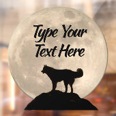 Husky Decal Husky Malamute Wolf Dog Window Cling (Vel 2)