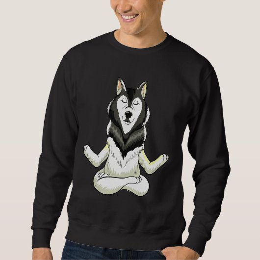 Husky Dierenmeditatie Trui (Voorkant)