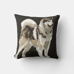 Husky Digital Drawing on Cushion Kussen