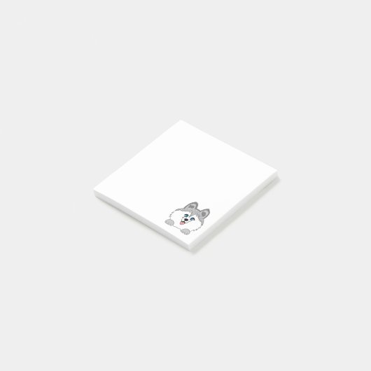 Husky Dog 3 x 3 inch Post-it® notes (Schuin)