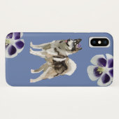 Husky Dog Art Apple iPhone X, er nauwelijks Case-Mate iPhone Case (Achterkant (horizontaal))