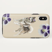 Husky Dog Art Apple iPhone X, Stoer Case-Mate iPhone Case (Achterkant (horizontaal))