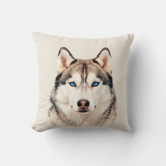 Husky Dog Art Design  Kussen (Voorkant)