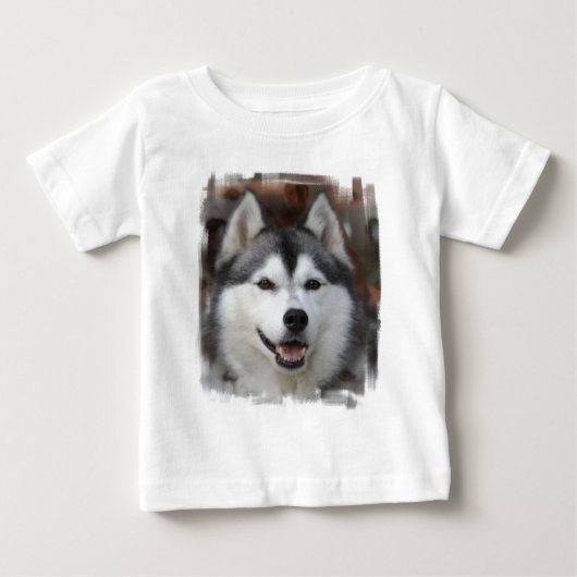 Husky Dog Baby T-Shirt (Voorkant)