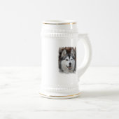 Husky Dog Beer Stein Bierpul (Voorkant rechts)