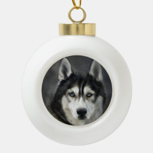 Husky Dog Big Dog Animal Pet Keramische Bal Ornament