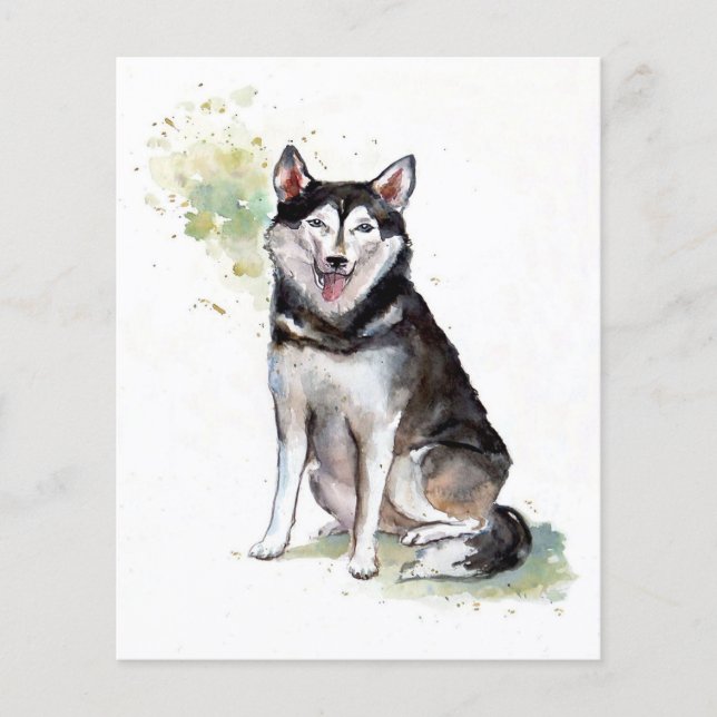 Husky dog Canvas (Voorkant)