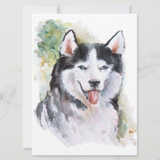 Husky dog Canvas (Voorkant)