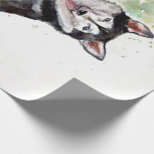 Husky dog Canvas Cadeaupapier (Hoek)