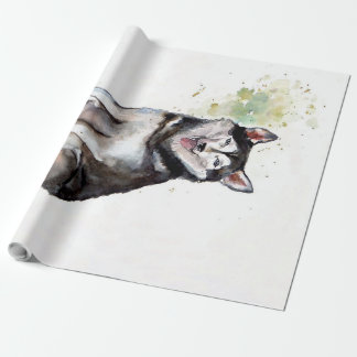 Husky dog Canvas Cadeaupapier