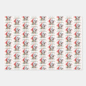 Husky Dog Christmas Wrapping Paper Sheets (Voorkant)